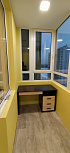 Остекление углового балкона с частичной отделкой в доме копэ - фото 1